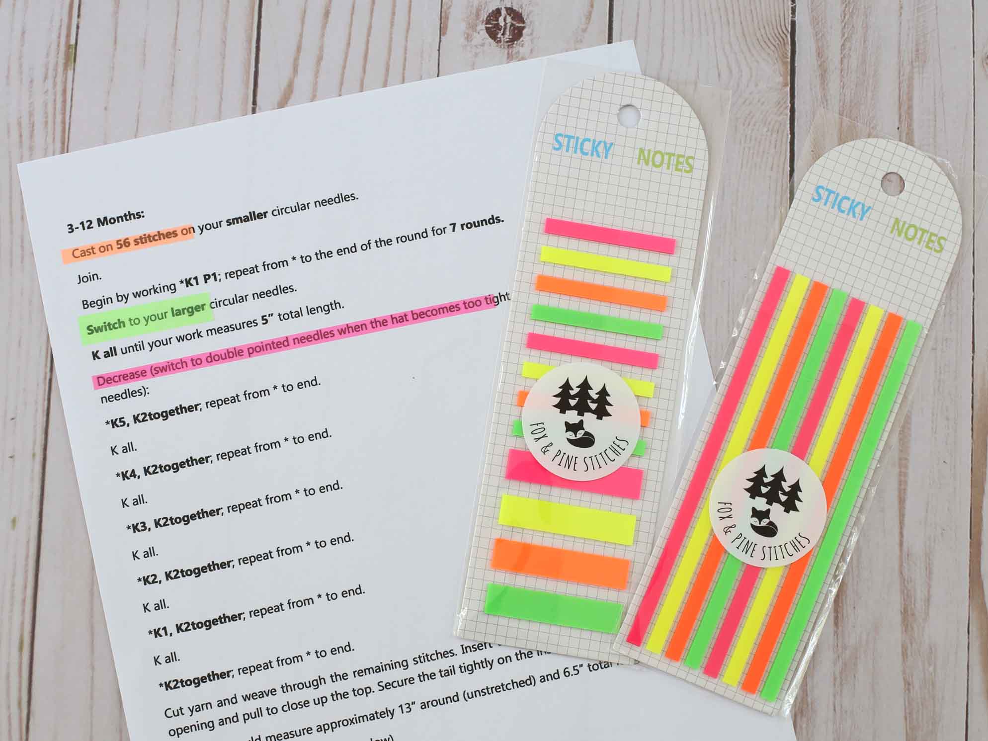 pattern highlighter strips