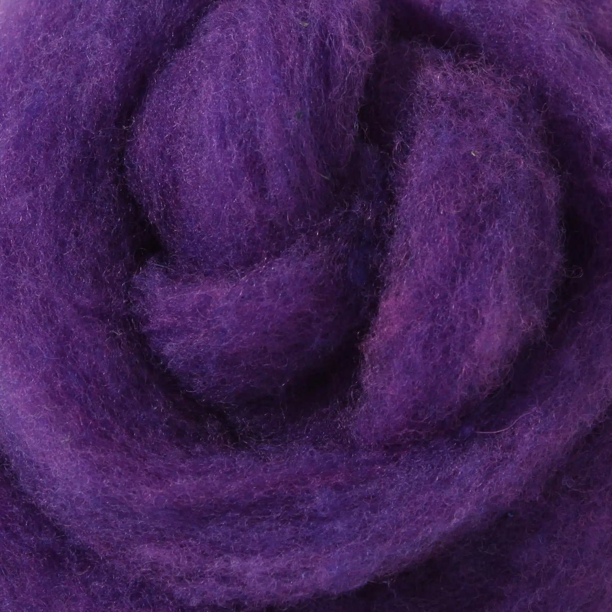 17 Purple 100% canadian wool roving by custom woolen mills at Wabi Sabi