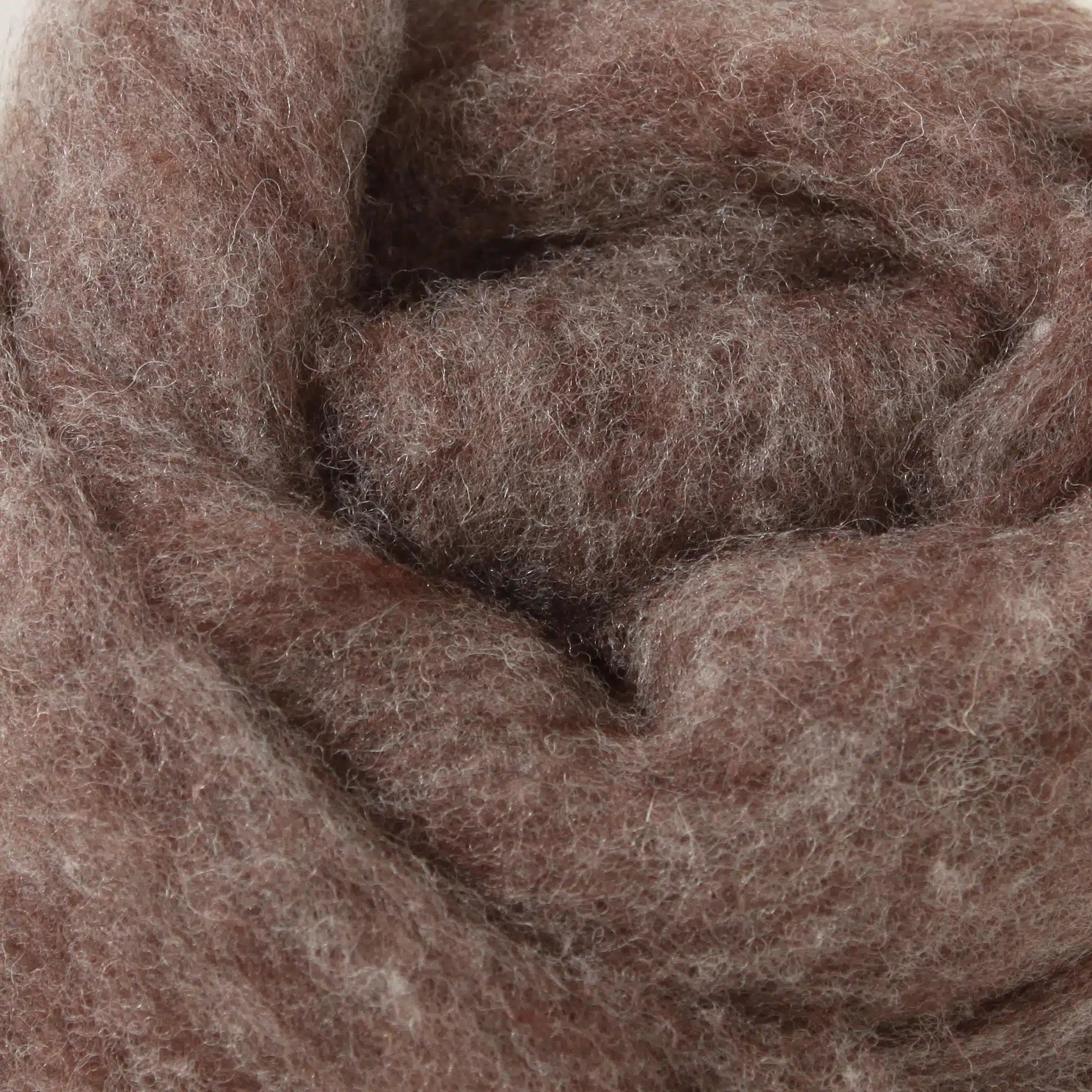 '20h9 medium brown heather ' 100% canadian wool roving by gram by Custom Woolen Mills | Wabi Sabi