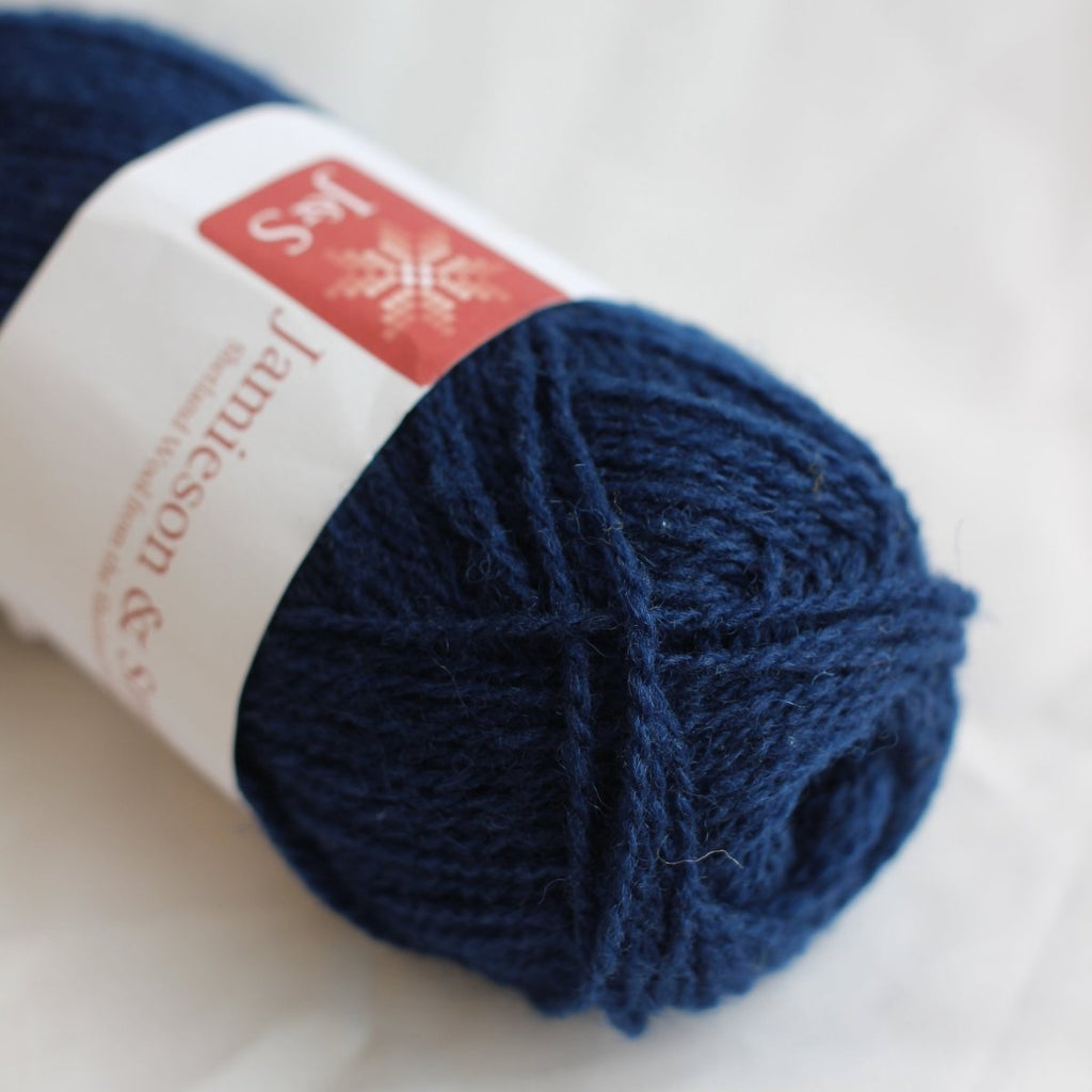 21 navy shetland jumper weight by jamieson & smith at Wabi Sabi