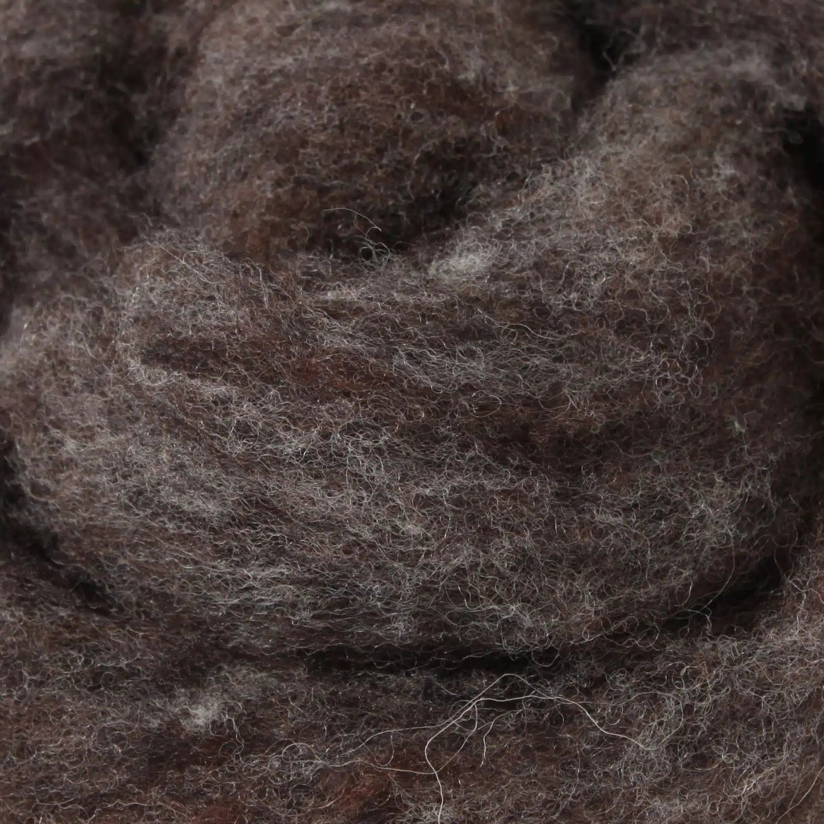 2304A seal grey 100% canadian wool roving by custom woolen mills at Wabi Sabi
