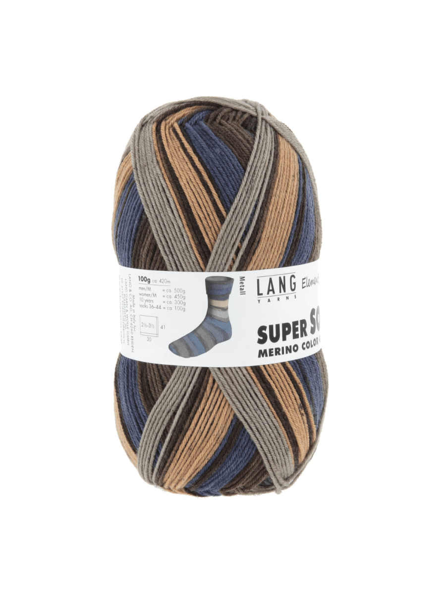'24 metal ' super soxx merino 4ply: elements by lang | Wabi Sabi