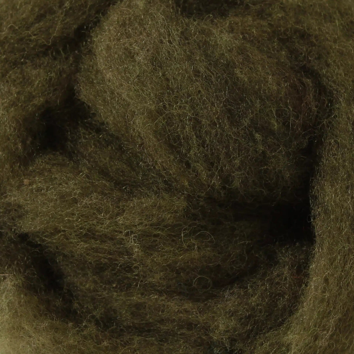 '24 Moss Green ' 100% canadian wool roving by gram by Custom Woolen Mills | Wabi Sabi