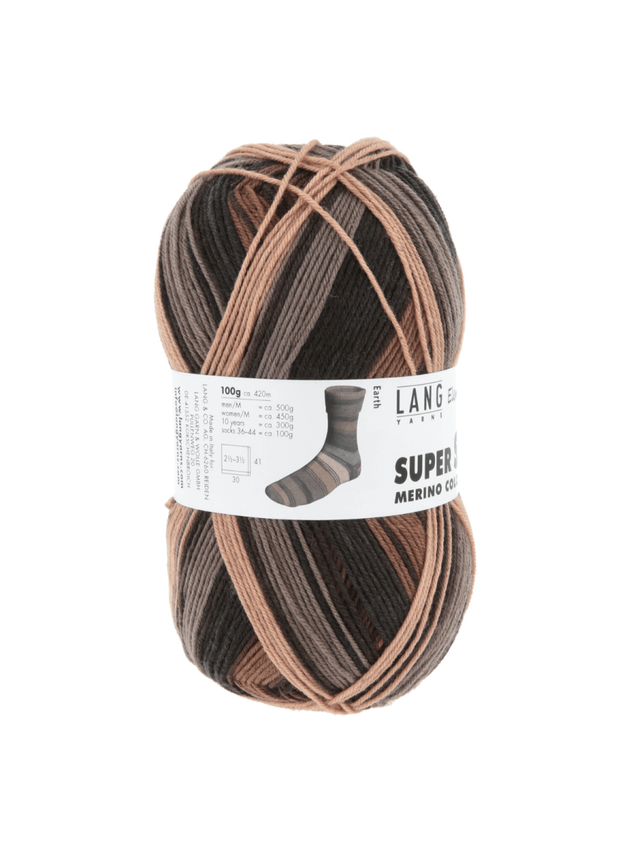'25 earth ' super soxx merino 4ply: elements by lang | Wabi Sabi