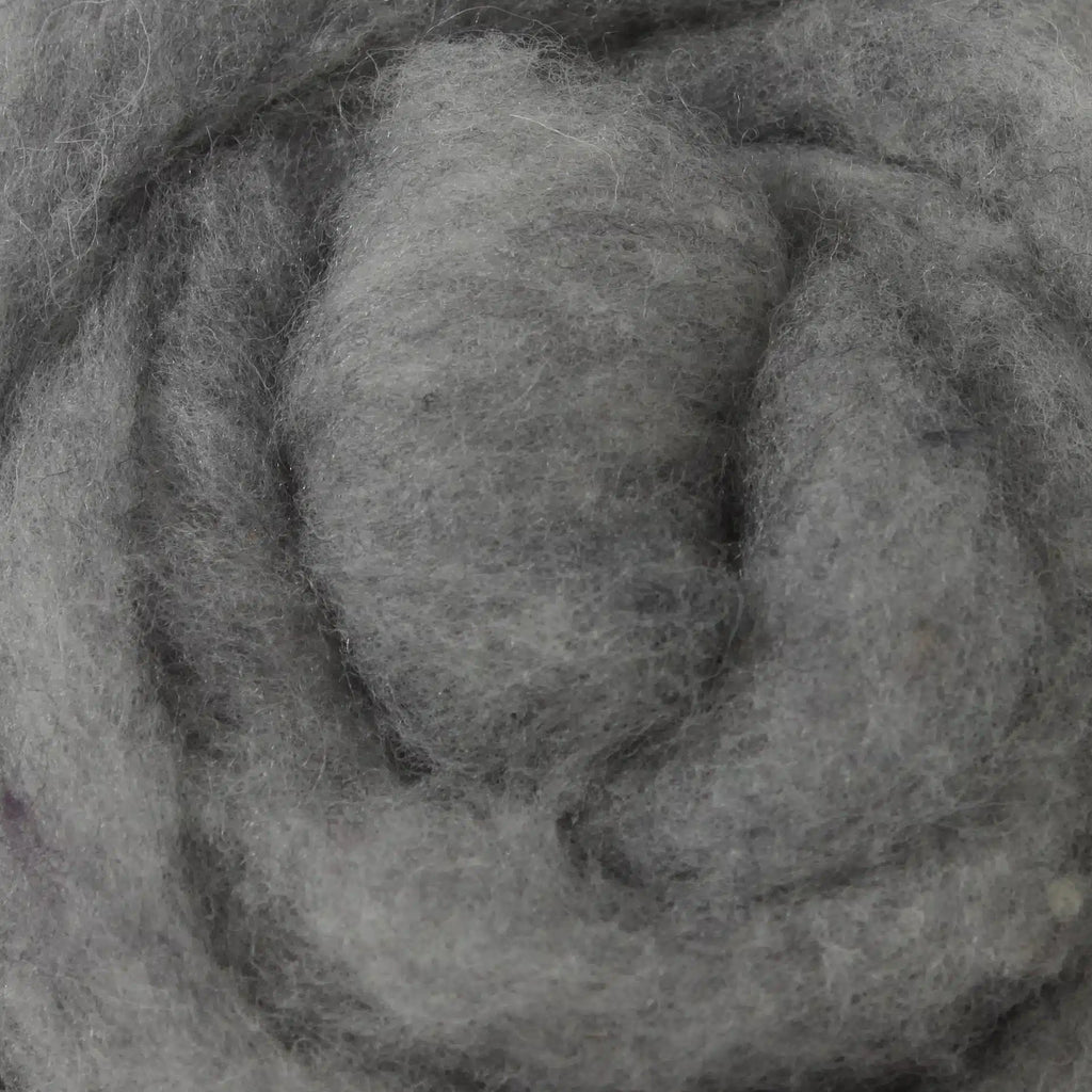 '2602 light payne's grey ' 100% canadian wool roving by gram by Custom Woolen Mills | Wabi Sabi