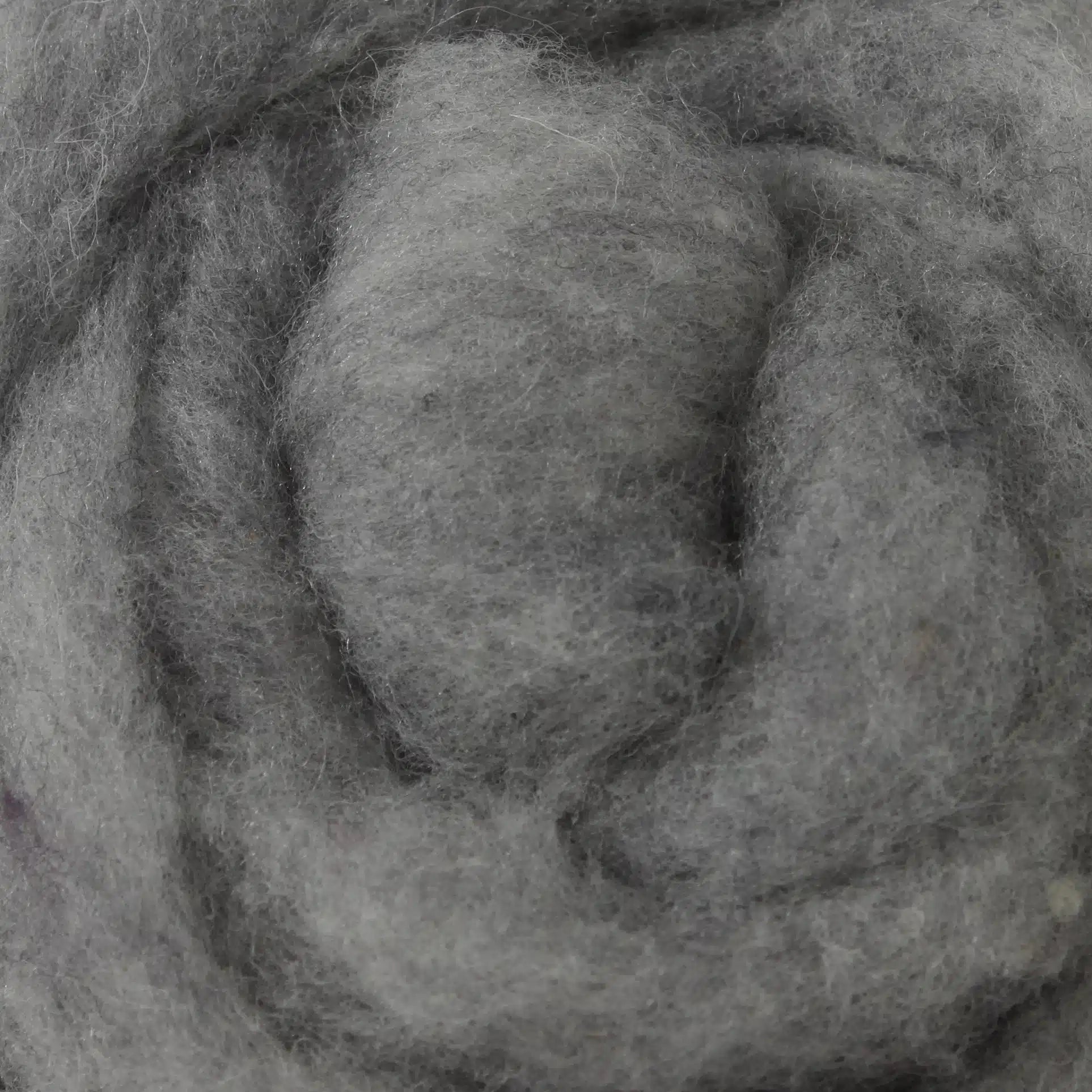'2602 light payne's grey ' 100% canadian wool roving by gram by Custom Woolen Mills | Wabi Sabi