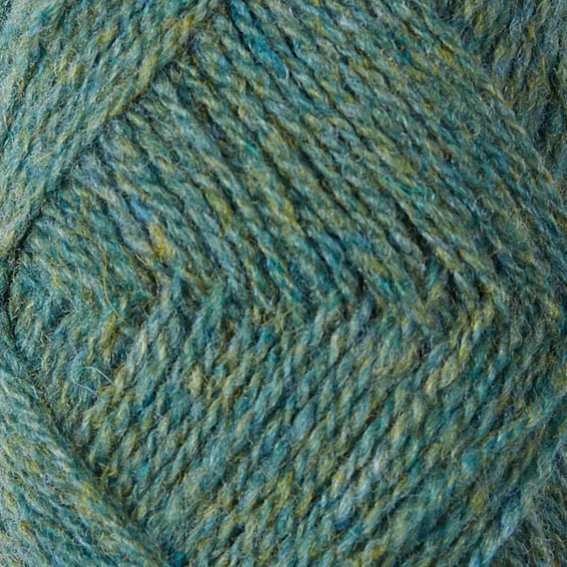 29 green mix shetland jumper weight by jamieson & smith at Wabi Sabi