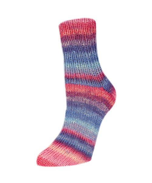 '3020 melody pink purple blue ' flotte socke by Rellana Garne | Wabi Sabi