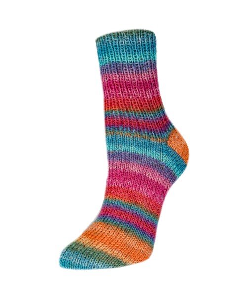 '3024 melody pink orange blue ' flotte socke by Rellana Garne | Wabi Sabi