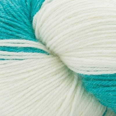 305 mint leaf heritage tie dye sock by cascade yarns at Wabi Sabi
