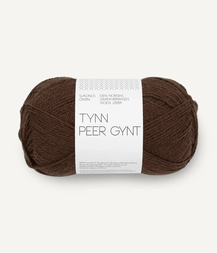 '3082 dark brown ' tynn peer gynt by sandnes garn | Wabi Sabi