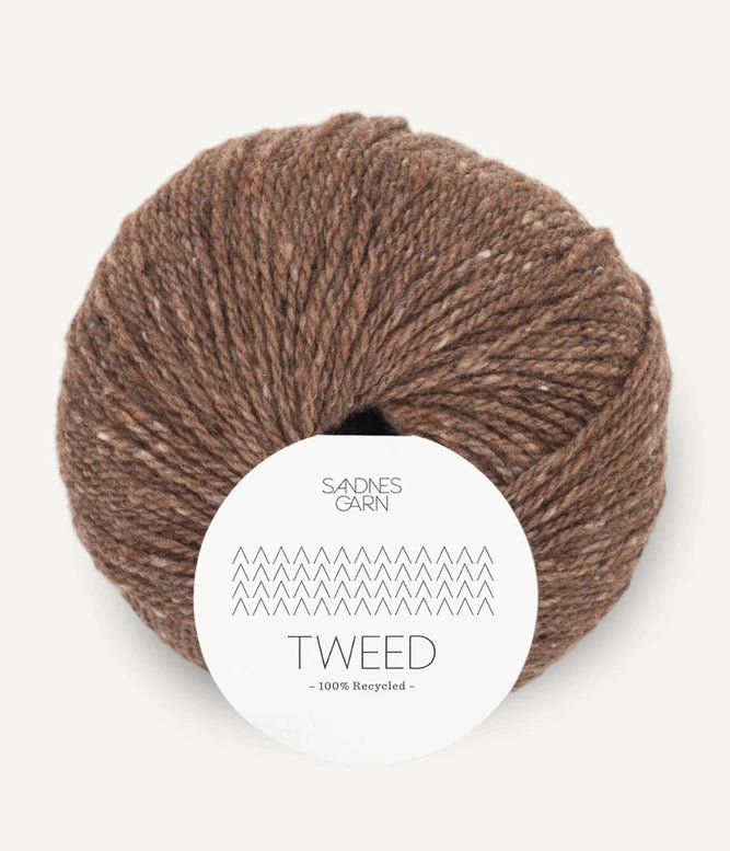 '3185 brown tweed ' tweed recycled by Sandnes Garn | Wabi Sabi