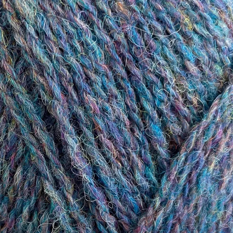 366 marled mixed purple shetland jumper weight by jamieson & smith at Wabi Sabi