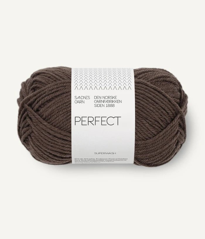 3880 dark chocolate perfect by sandnes garn at Wabi Sabi