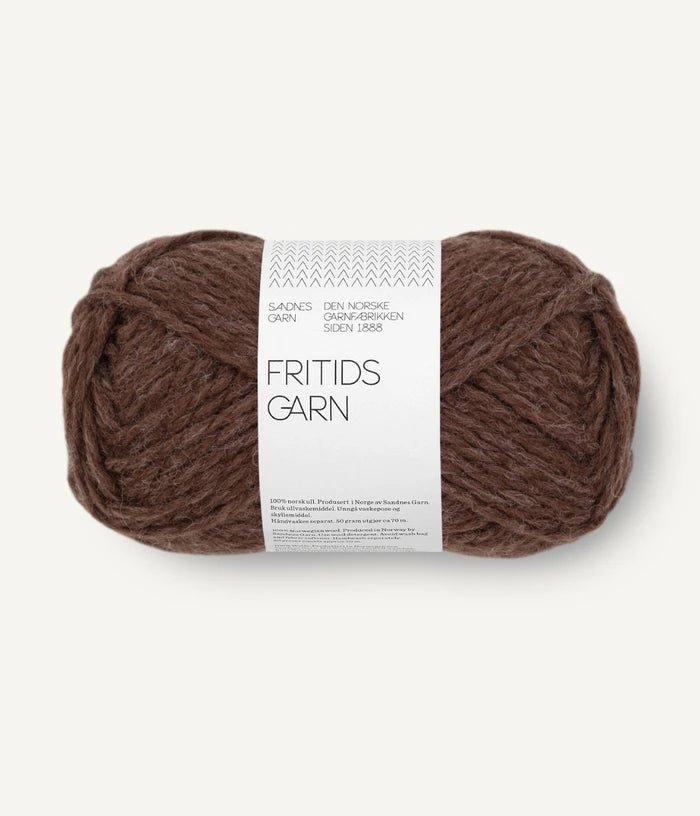 4071 dark brown fritidsgarn by sandnes garn at Wabi Sabi