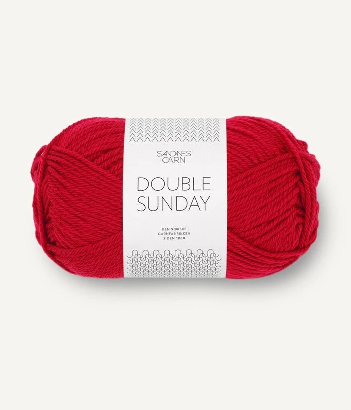 '4219 red ' double sunday by sandnes garn | Wabi Sabi