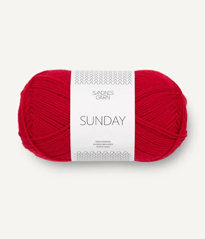 4219 red sunday by sandnes garn at Wabi Sabi