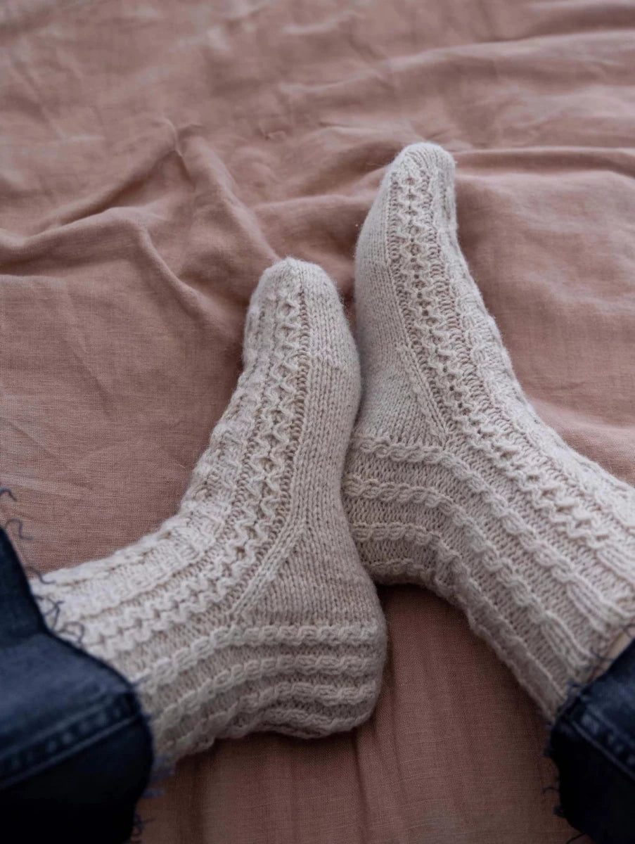 43 hot pink tukuwool sock by tukuwool at Wabi Sabi
