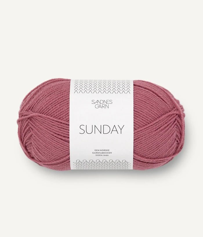 4343 raspberry sorbet sunday by sandnes garn at Wabi Sabi