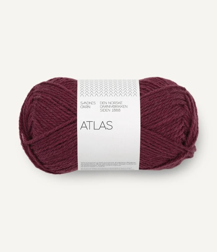 4372 deep burgundy atlas by sandnes garn at Wabi Sabi