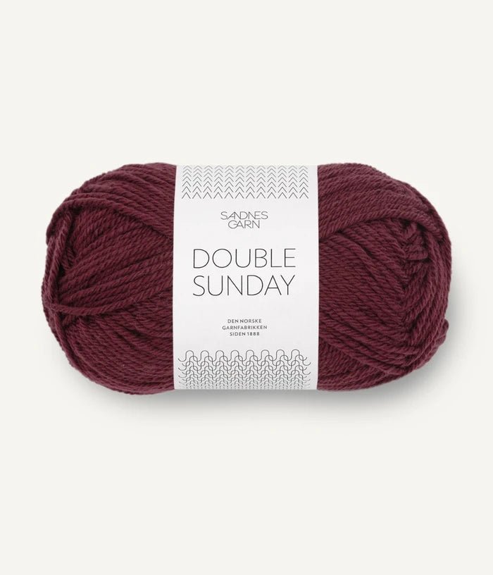 '4372 deep burgundy ' double sunday by sandnes garn | Wabi Sabi