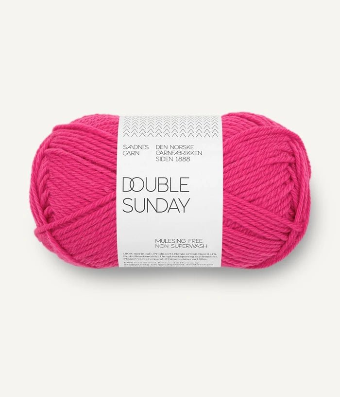4518 hot pink double sunday by sandnes garn at Wabi Sabi