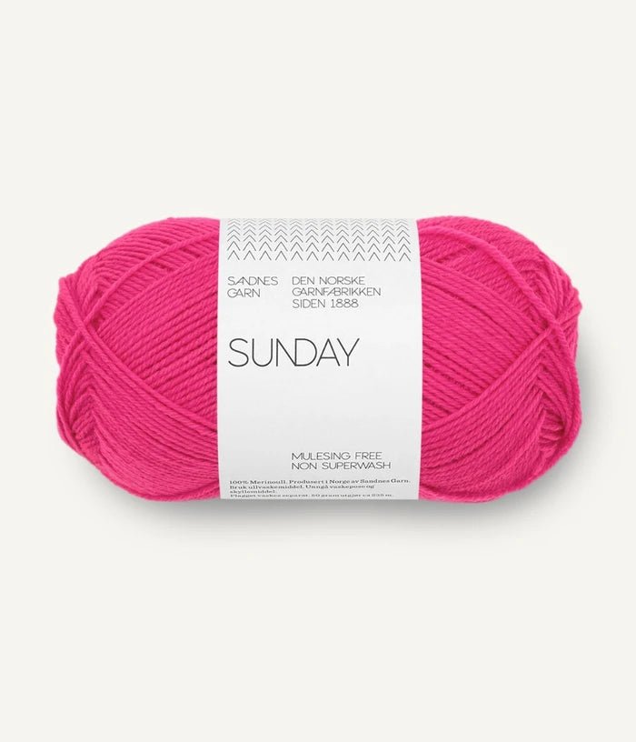 4518 hot pink sunday by sandnes garn at Wabi Sabi