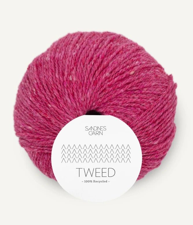 4685 magenta tweed tweed recycled by sandnes garn at Wabi Sabi