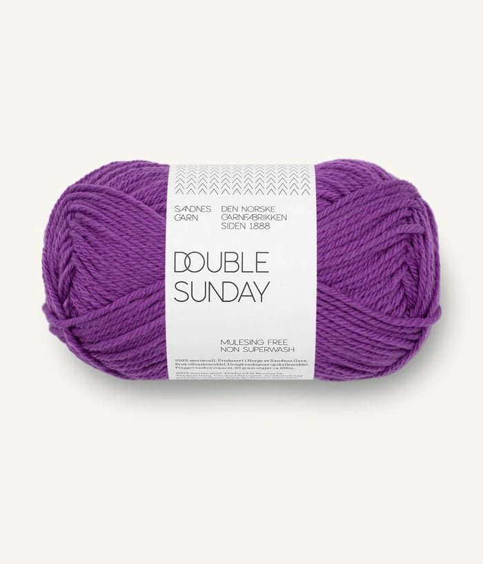 5045 plum double sunday by sandnes garn at Wabi Sabi
