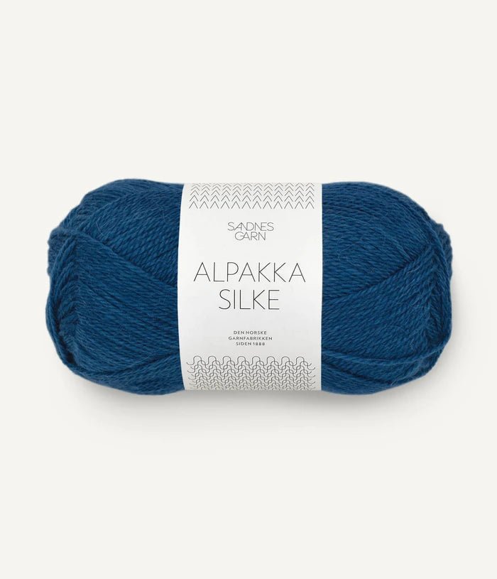 '6063 ink blue ' alpakka silke by sandnes garn | Wabi Sabi