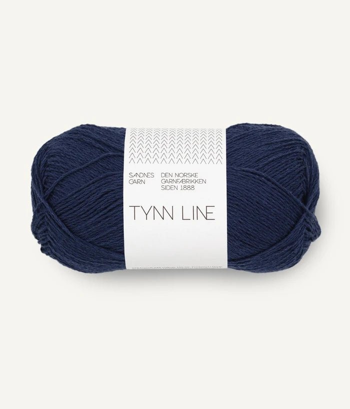 6073 seaside navy tynn line by sandnes garn at Wabi Sabi