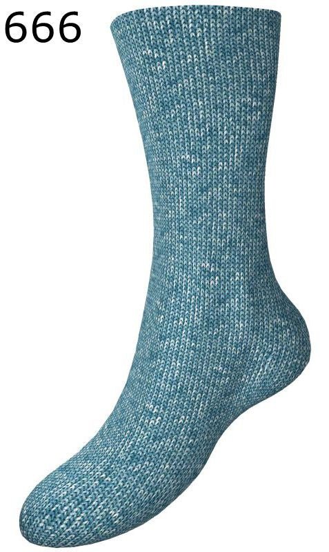 666 petrol fortissima color 4ply by austermann / schoeller at Wabi Sabi