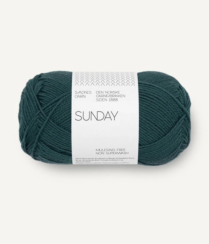 7281 midnight teal sunday by sandnes garn at Wabi Sabi