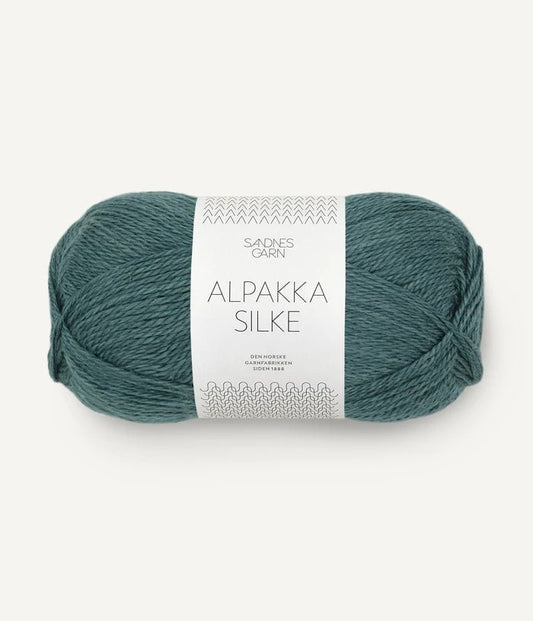 '7572 petrol ' alpakka silke by sandnes garn | Wabi Sabi