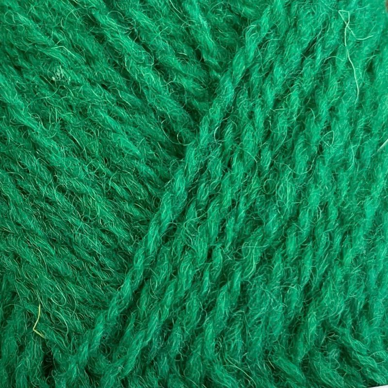 '79 bright green ' shetland jumper weight by jamieson & smith | Wabi Sabi
