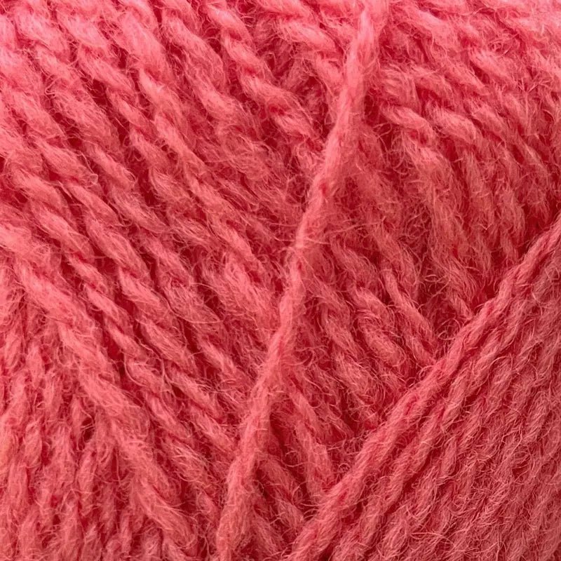 8 bright pink shetland jumper weight by jamieson & smith at Wabi Sabi