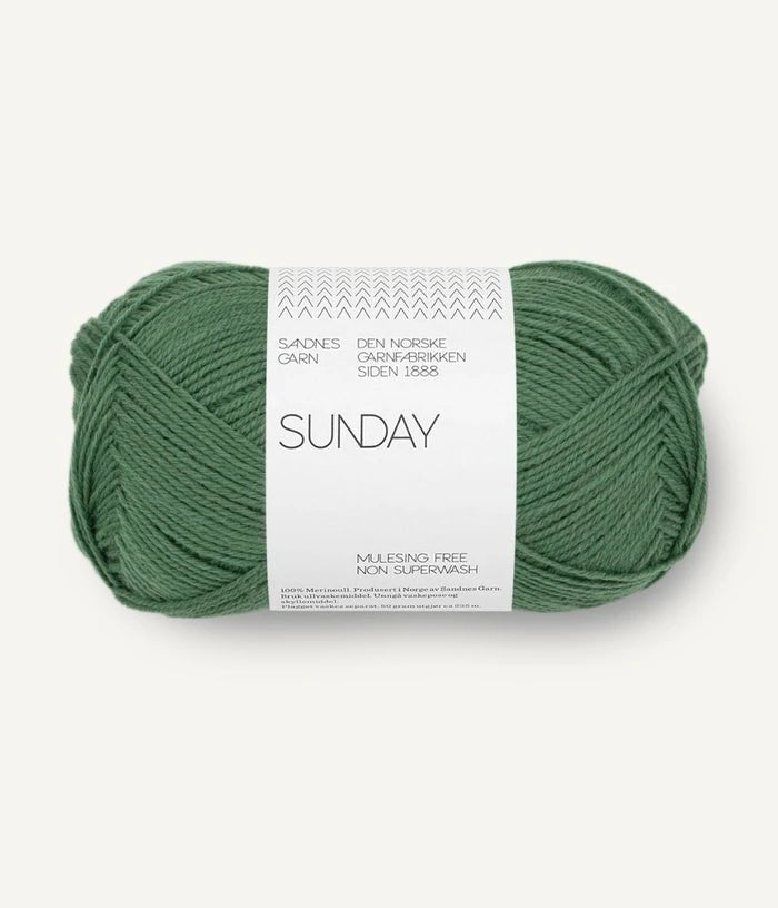 8073 elm green sunday by sandnes garn at Wabi Sabi