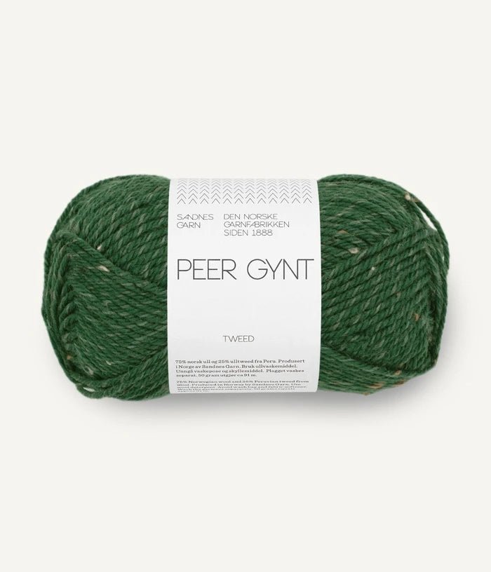'8085 forest green tweed ' peer gynt by sandnes garn | Wabi Sabi