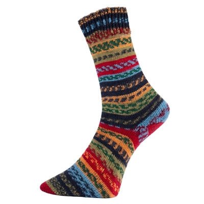 '83 red yellow blue ' fjord socks puzzle by pro lana | Wabi Sabi