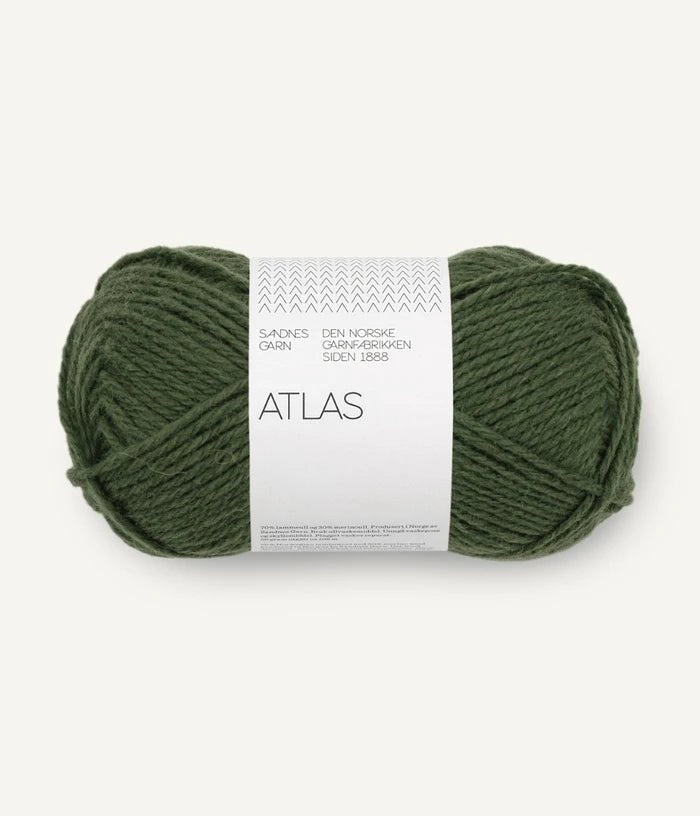 8571 deep forest green atlas by sandnes garn at Wabi Sabi