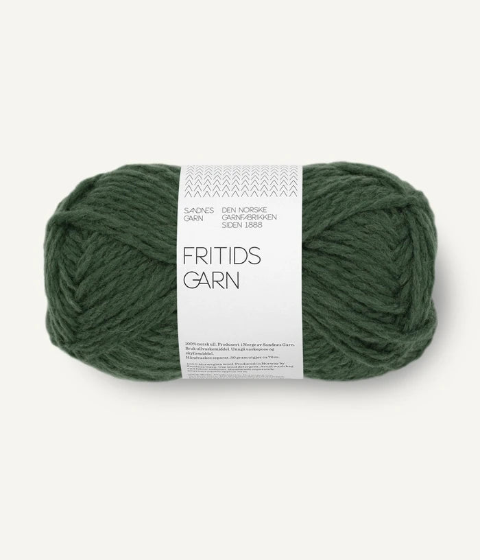 8571 deep forest green fritidsgarn by sandnes garn at Wabi Sabi