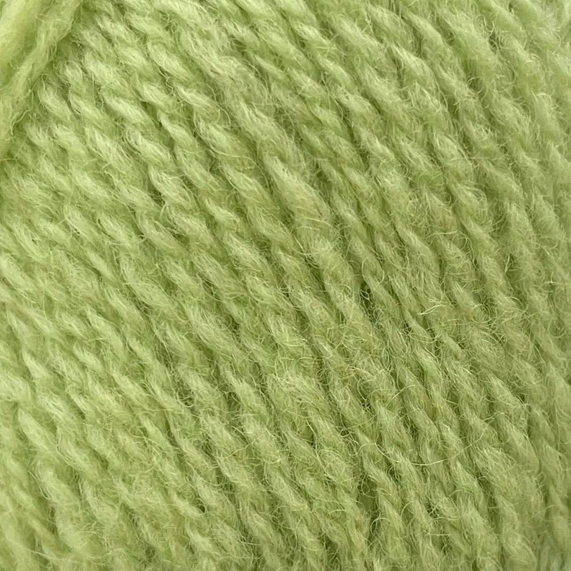 '9 lime ' shetland jumper weight by jamieson & smith | Wabi Sabi