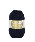 904 navy flotte socke: solid by rellana garne at Wabi Sabi