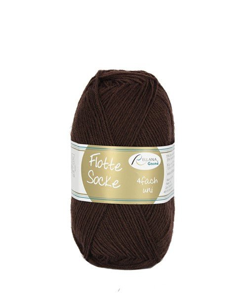 '906 brown ' flotte socke by Rellana Garne | Wabi Sabi