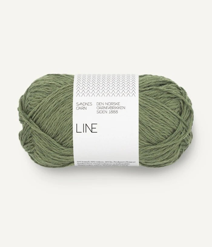 9062 olive green line by sandnes garn at Wabi Sabi