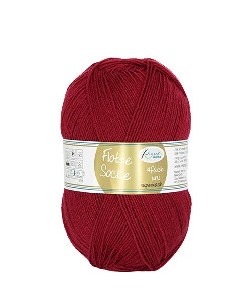908 bordeaux flotte socke: solid by rellana garne at Wabi Sabi