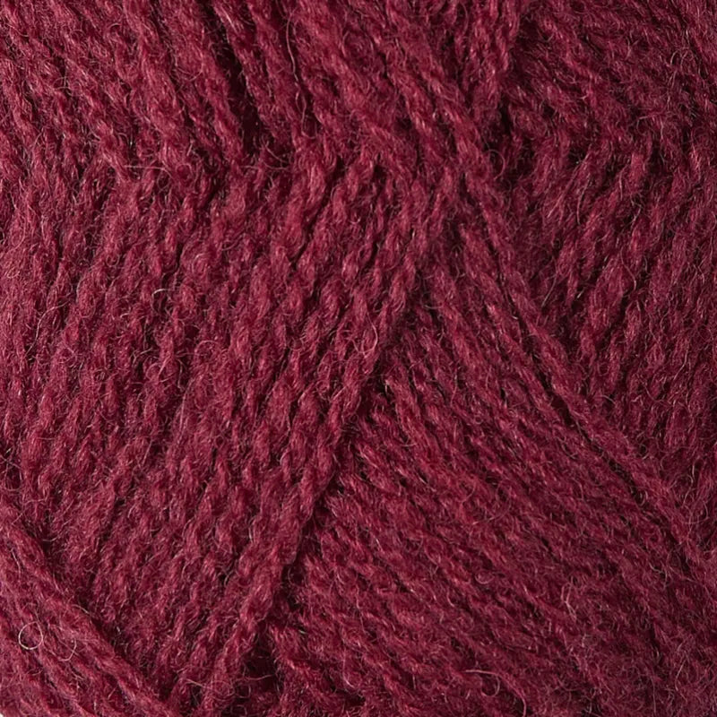 9113 dark red shetland jumper weight by jamieson & smith at Wabi Sabi