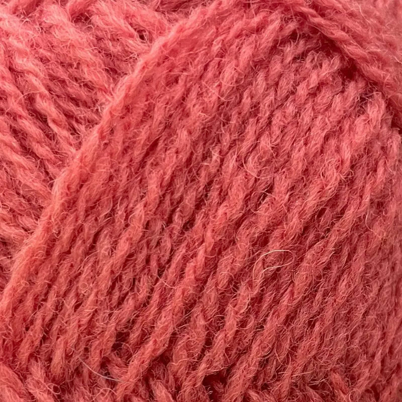 9144 salmon pink shetland jumper weight by jamieson & smith at Wabi Sabi