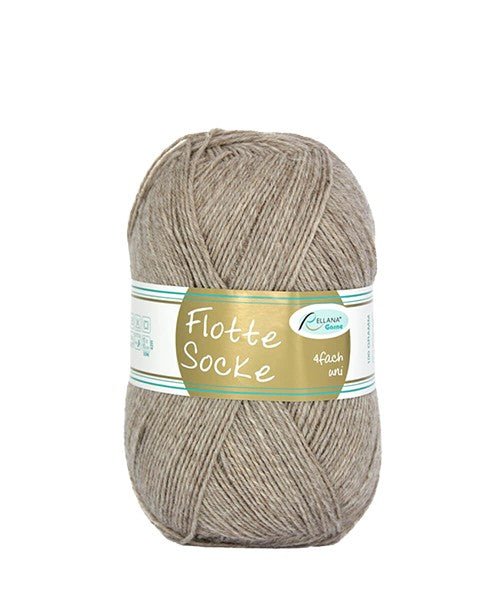 '918 beige heather ' flotte socke by Rellana Garne | Wabi Sabi