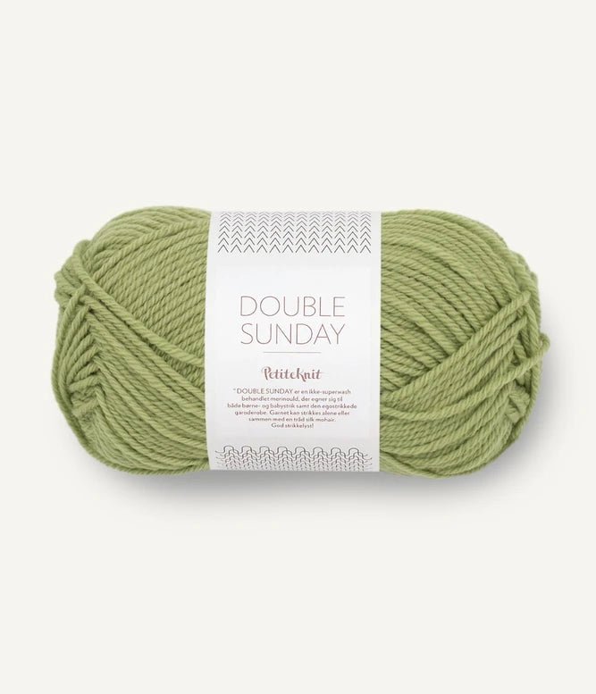 '9533 green tea ' double sunday by Sandnes Garn | Wabi Sabi